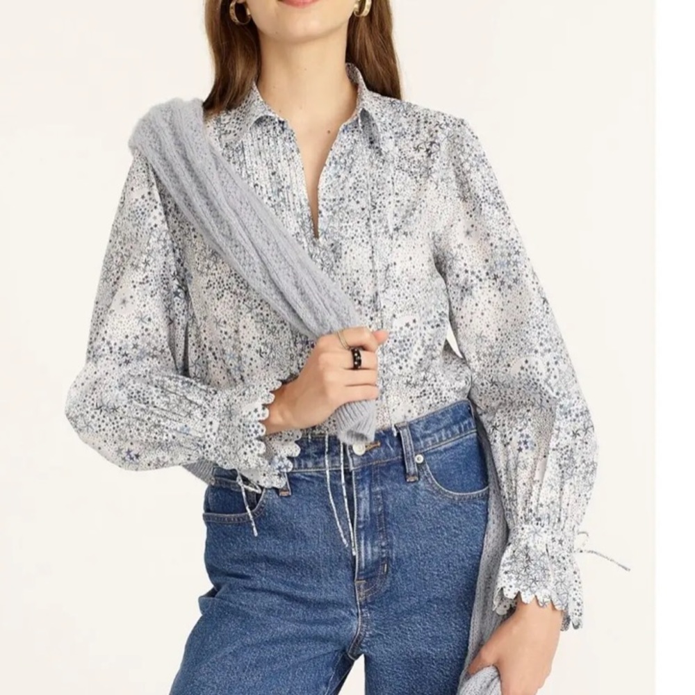 J. Crew x Liberty Blouse